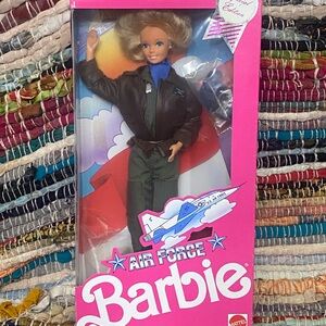 Mattel Barbie Air Force Doll - Pink and Brown